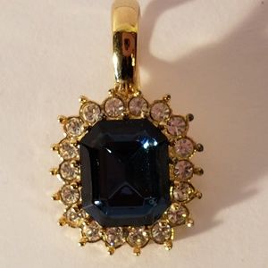Vintage 1990s  Gemstone Crystal Pendant